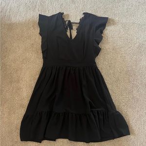 size S shein black dress